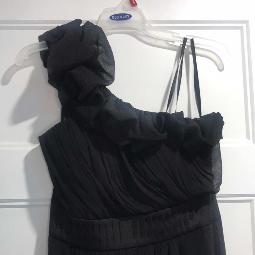 One Shoulder Chiffon Gown